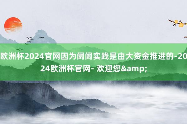 欧洲杯2024官网因为阛阓实践是由大资金推进的-2024欧洲杯官网- 欢迎您&