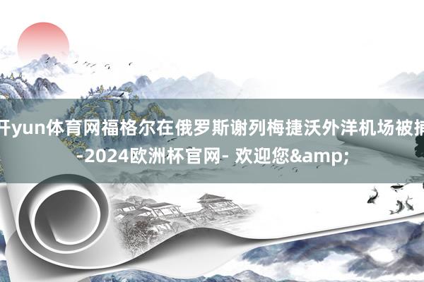 开yun体育网福格尔在俄罗斯谢列梅捷沃外洋机场被捕-2024欧洲杯官网- 欢迎您&