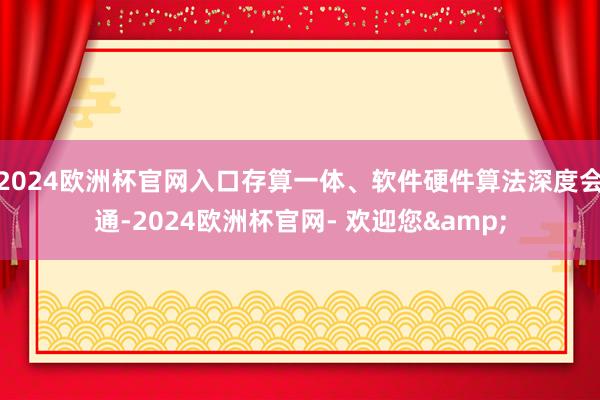 2024欧洲杯官网入口存算一体、软件硬件算法深度会通-2024欧洲杯官网- 欢迎您&