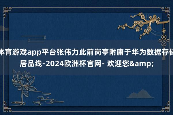体育游戏app平台张伟力此前岗亭附庸于华为数据存储居品线-2024欧洲杯官网- 欢迎您&