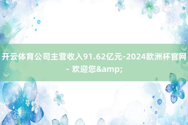 开云体育公司主营收入91.62亿元-2024欧洲杯官网- 欢迎您&