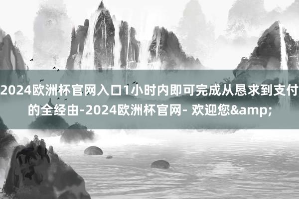2024欧洲杯官网入口1小时内即可完成从恳求到支付的全经由-2024欧洲杯官网- 欢迎您&