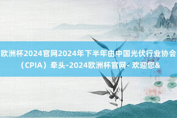 欧洲杯2024官网2024年下半年由中国光伏行业协会（CPIA）牵头-2024欧洲杯官网- 欢迎您&