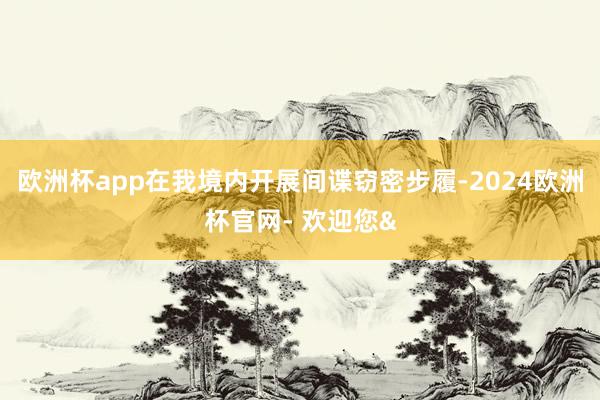 欧洲杯app在我境内开展间谍窃密步履-2024欧洲杯官网- 欢迎您&