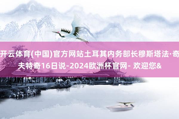 开云体育(中国)官方网站土耳其内务部长穆斯塔法·奇夫特奇16日说-2024欧洲杯官网- 欢迎您&
